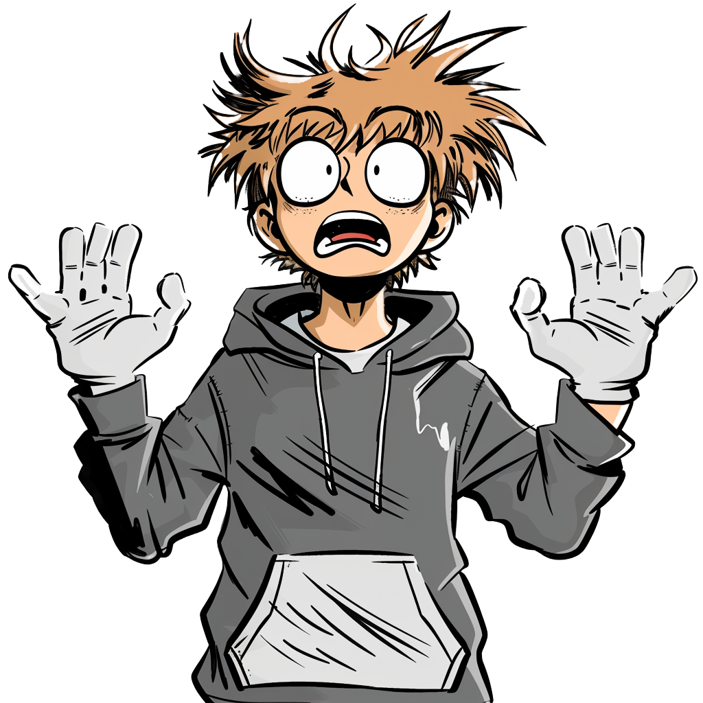 The 67TAP mascot — a screaming illustrated teen in a gray hoodie holding a red 6 in one hand and a green 7 in the other